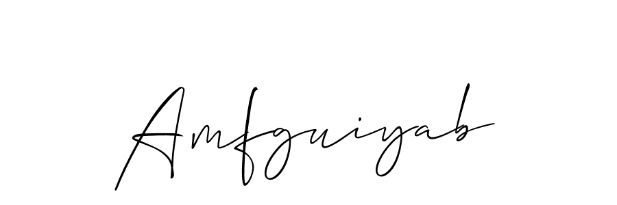 Also we have Amfguiyab name is the best signature style. Create professional handwritten signature collection using Allison_Script autograph style. Amfguiyab signature style 2 images and pictures png