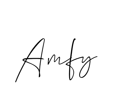Make a beautiful signature design for name Amfy. Use this online signature maker to create a handwritten signature for free. Amfy signature style 2 images and pictures png