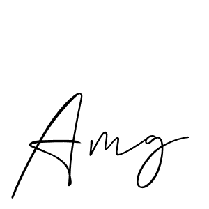 Design your own signature with our free online signature maker. With this signature software, you can create a handwritten (Allison_Script) signature for name Amg. Amg signature style 2 images and pictures png