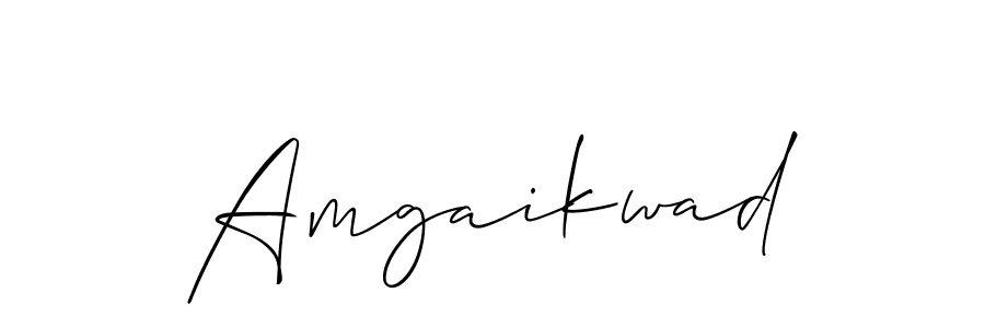 How to Draw Amgaikwad signature style? Allison_Script is a latest design signature styles for name Amgaikwad. Amgaikwad signature style 2 images and pictures png