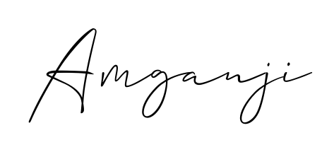 Express your personality with a custom Amganji signature crafted with Allison_Script typography. Free transparent PNG download available. Amganji signature style 2 images and pictures png