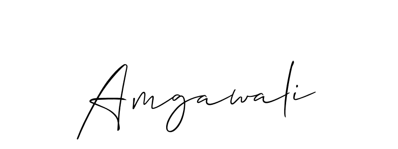 Amgawali stylish signature style. Best Handwritten Sign (Allison_Script) for my name. Handwritten Signature Collection Ideas for my name Amgawali. Amgawali signature style 2 images and pictures png