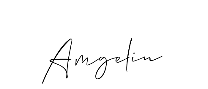 Also we have Amgelin name is the best signature style. Create professional handwritten signature collection using Allison_Script autograph style. Amgelin signature style 2 images and pictures png
