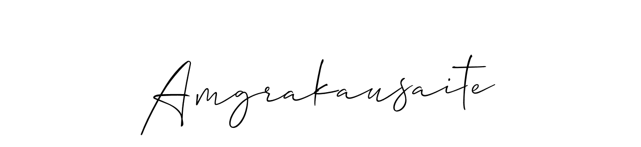 How to make Amgrakausaite signature? Allison_Script is a professional autograph style. Create handwritten signature for Amgrakausaite name. Amgrakausaite signature style 2 images and pictures png