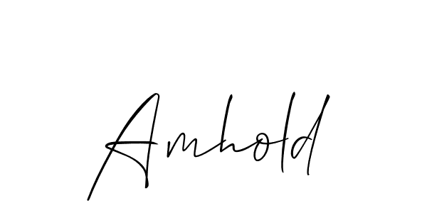 Once you've used our free online signature maker to create your best signature Allison_Script style, it's time to enjoy all of the benefits that Amhold name signing documents. Amhold signature style 2 images and pictures png