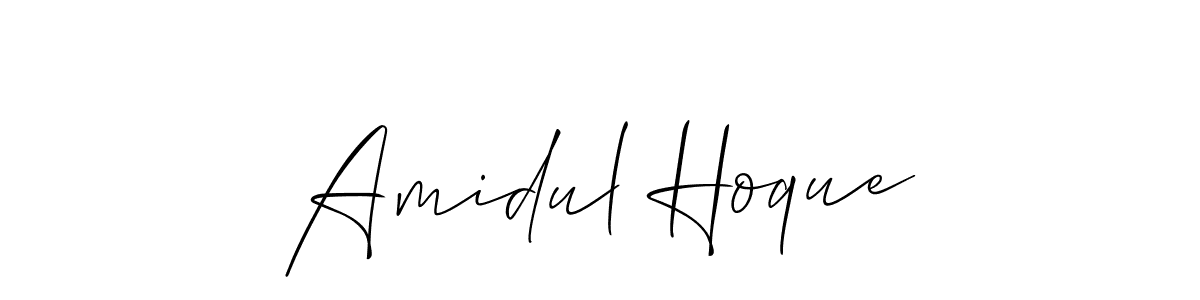 Allison_Script is a professional signature style that is perfect for those who want to add a touch of class to their signature. It is also a great choice for those who want to make their signature more unique. Get Amidul Hoque name to fancy signature for free. Amidul Hoque signature style 2 images and pictures png