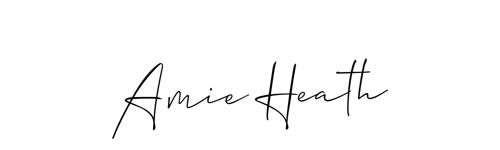 Design your own signature with our free online signature maker. With this signature software, you can create a handwritten (Allison_Script) signature for name Amie Heath. Amie Heath signature style 2 images and pictures png