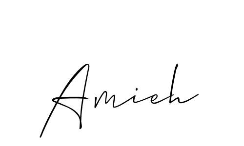 Also we have Amieh name is the best signature style. Create professional handwritten signature collection using Allison_Script autograph style. Amieh signature style 2 images and pictures png