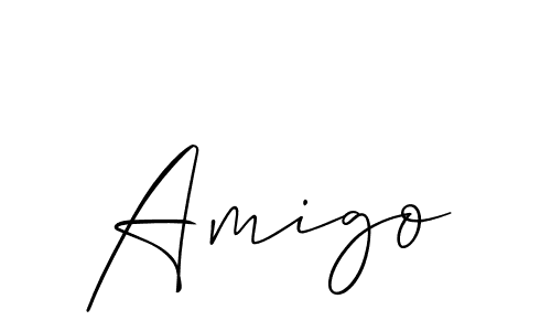 Also we have Amigo name is the best signature style. Create professional handwritten signature collection using Allison_Script autograph style. Amigo signature style 2 images and pictures png