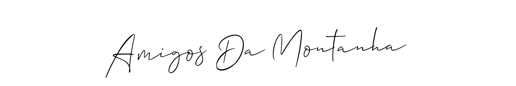 Similarly Allison_Script is the best handwritten signature design. Signature creator online .You can use it as an online autograph creator for name Amigos Da Montanha. Amigos Da Montanha signature style 2 images and pictures png