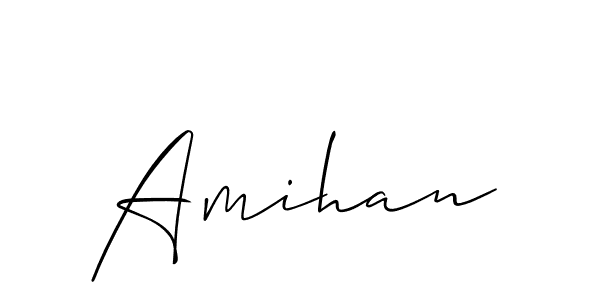 How to make Amihan signature? Allison_Script is a professional autograph style. Create handwritten signature for Amihan name. Amihan signature style 2 images and pictures png