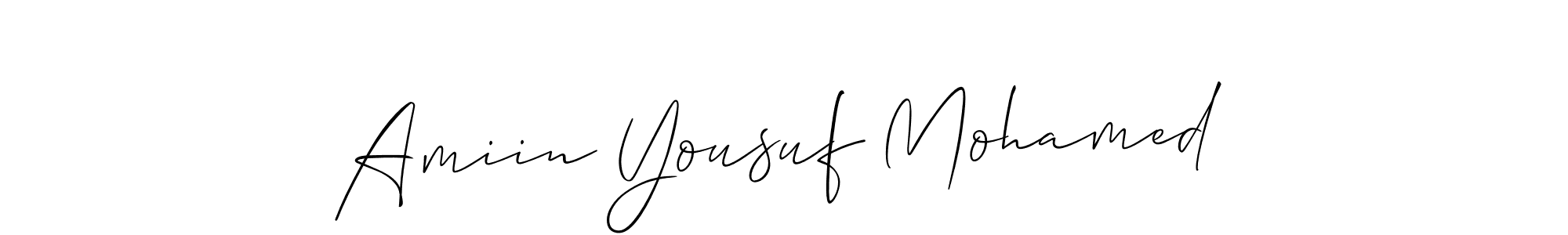 Once you've used our free online signature maker to create your best signature Allison_Script style, it's time to enjoy all of the benefits that Amiin Yousuf Mohamed name signing documents. Amiin Yousuf Mohamed signature style 2 images and pictures png