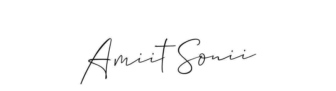 Design your own signature with our free online signature maker. With this signature software, you can create a handwritten (Allison_Script) signature for name Amiit Sonii. Amiit Sonii signature style 2 images and pictures png