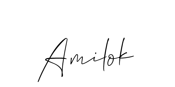 Amilok stylish signature style. Best Handwritten Sign (Allison_Script) for my name. Handwritten Signature Collection Ideas for my name Amilok. Amilok signature style 2 images and pictures png