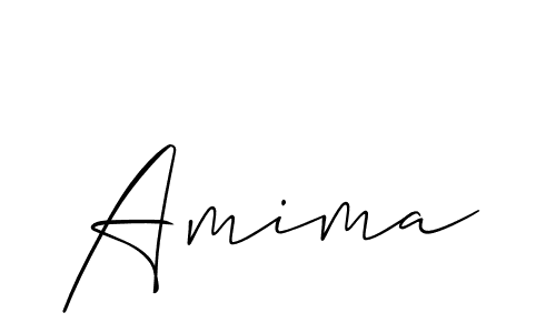 Make a beautiful signature design for name Amima. With this signature (Allison_Script) style, you can create a handwritten signature for free. Amima signature style 2 images and pictures png