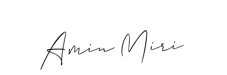 Allison_Script is a professional signature style that is perfect for those who want to add a touch of class to their signature. It is also a great choice for those who want to make their signature more unique. Get Amin Miri name to fancy signature for free. Amin Miri signature style 2 images and pictures png