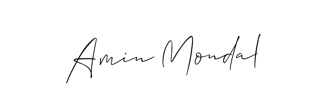 Amin Mondal stylish signature style. Best Handwritten Sign (Allison_Script) for my name. Handwritten Signature Collection Ideas for my name Amin Mondal. Amin Mondal signature style 2 images and pictures png