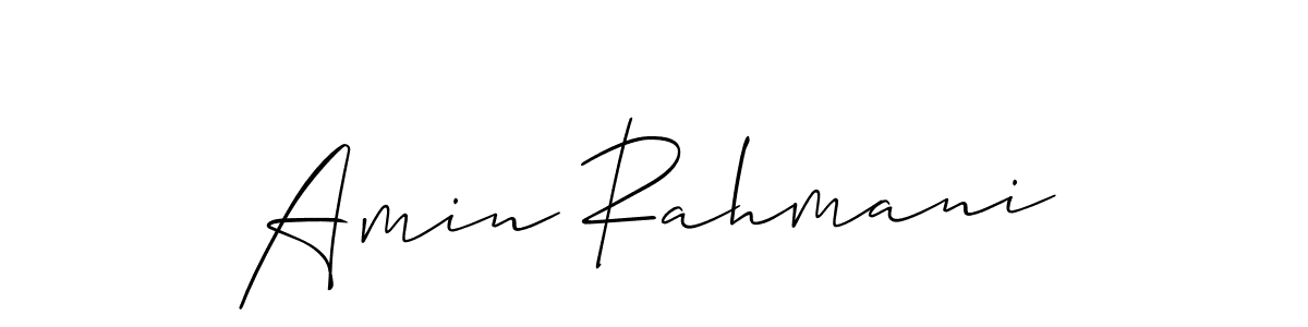 Similarly Allison_Script is the best handwritten signature design. Signature creator online .You can use it as an online autograph creator for name Amin Rahmani. Amin Rahmani signature style 2 images and pictures png