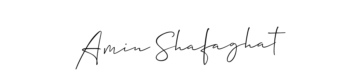Make a short Amin Shafaghat signature style. Manage your documents anywhere anytime using Allison_Script. Create and add eSignatures, submit forms, share and send files easily. Amin Shafaghat signature style 2 images and pictures png