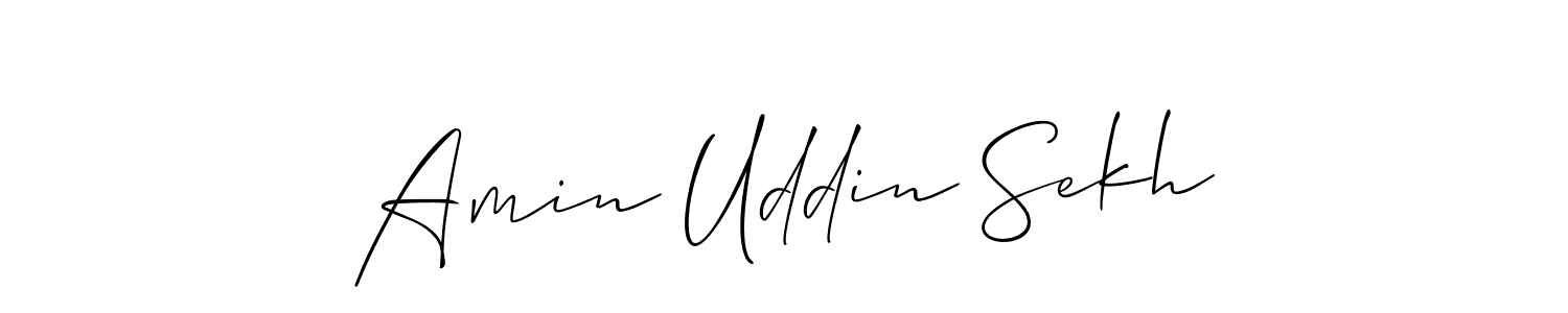 Allison_Script is a professional signature style that is perfect for those who want to add a touch of class to their signature. It is also a great choice for those who want to make their signature more unique. Get Amin Uddin Sekh name to fancy signature for free. Amin Uddin Sekh signature style 2 images and pictures png