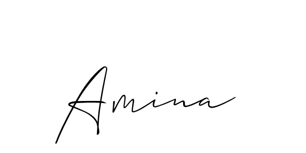 Make a beautiful signature design for name Amina . Use this online signature maker to create a handwritten signature for free. Amina  signature style 2 images and pictures png