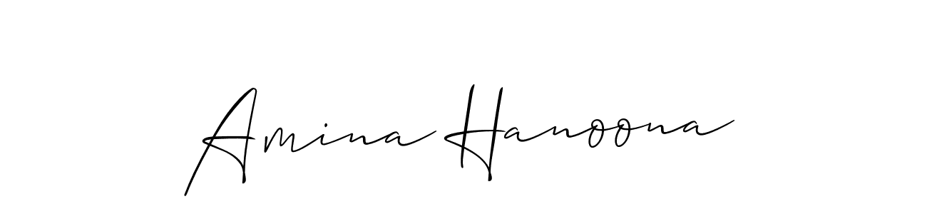 Once you've used our free online signature maker to create your best signature Allison_Script style, it's time to enjoy all of the benefits that Amina Hanoona name signing documents. Amina Hanoona signature style 2 images and pictures png