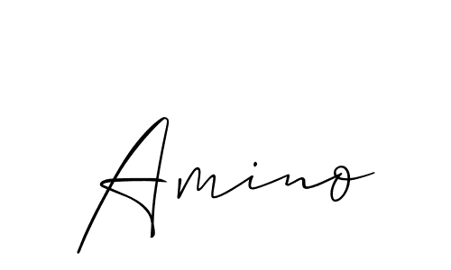 How to Draw Amino signature style? Allison_Script is a latest design signature styles for name Amino. Amino signature style 2 images and pictures png