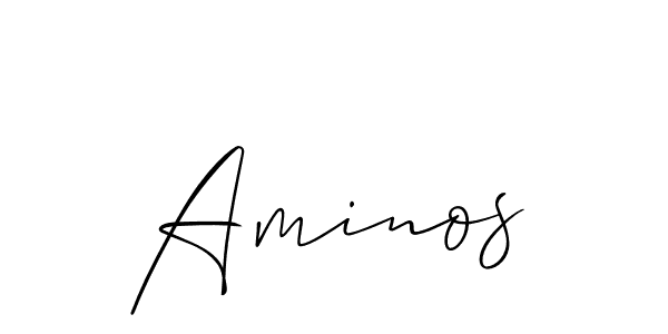 You should practise on your own different ways (Allison_Script) to write your name (Aminos) in signature. don't let someone else do it for you. Aminos signature style 2 images and pictures png