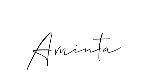 if you are searching for the best signature style for your name Aminta. so please give up your signature search. here we have designed multiple signature styles  using Allison_Script. Aminta signature style 2 images and pictures png
