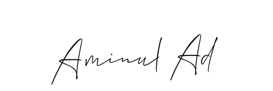 It looks lik you need a new signature style for name Aminul Ad. Design unique handwritten (Allison_Script) signature with our free signature maker in just a few clicks. Aminul Ad signature style 2 images and pictures png