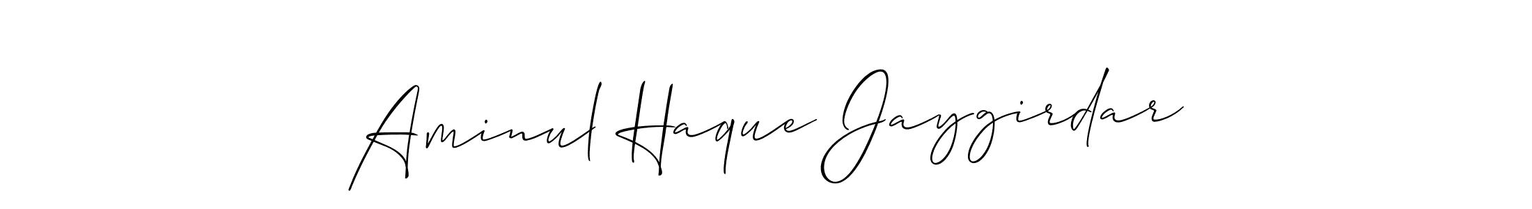 Also You can easily find your signature by using the search form. We will create Aminul Haque Jaygirdar name handwritten signature images for you free of cost using Allison_Script sign style. Aminul Haque Jaygirdar signature style 2 images and pictures png