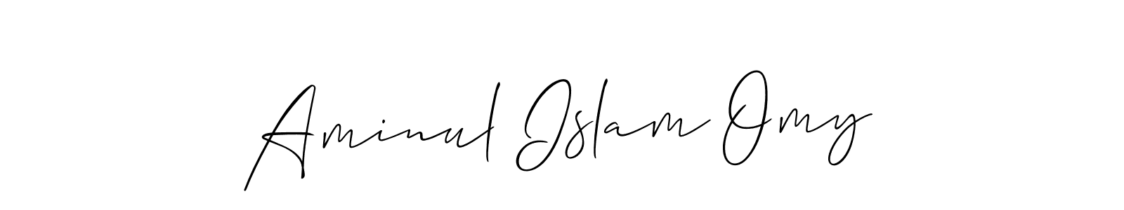 Design your own signature with our free online signature maker. With this signature software, you can create a handwritten (Allison_Script) signature for name Aminul Islam Omy. Aminul Islam Omy signature style 2 images and pictures png