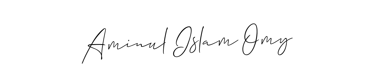 It looks lik you need a new signature style for name Aminul Islam Omy. Design unique handwritten (Allison_Script) signature with our free signature maker in just a few clicks. Aminul Islam Omy signature style 2 images and pictures png