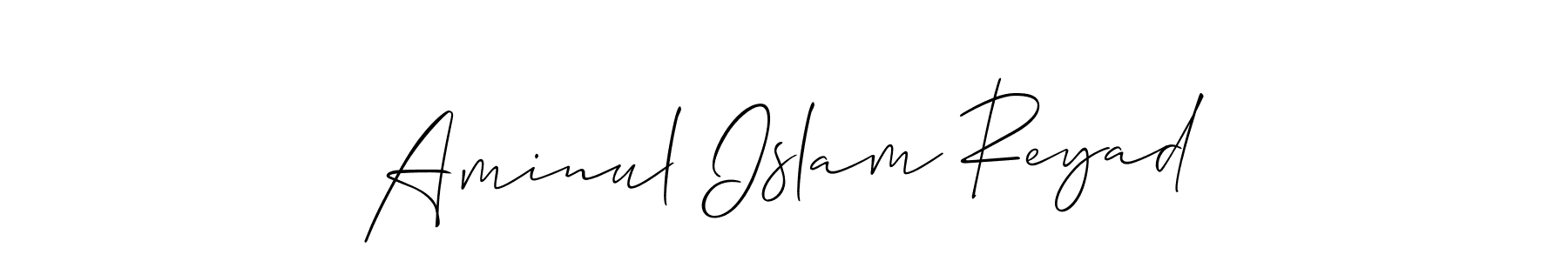 Aminul Islam Reyad stylish signature style. Best Handwritten Sign (Allison_Script) for my name. Handwritten Signature Collection Ideas for my name Aminul Islam Reyad. Aminul Islam Reyad signature style 2 images and pictures png