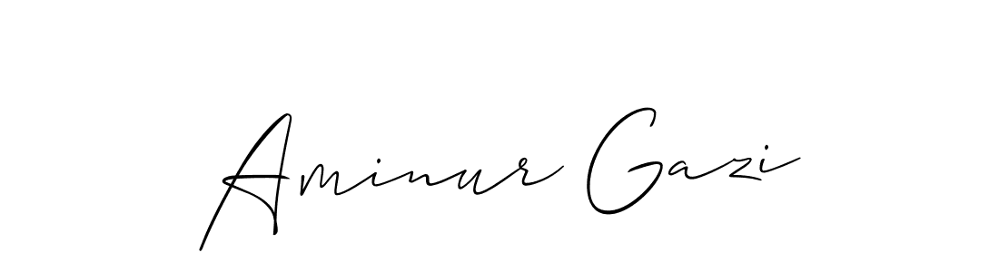 Also we have Aminur Gazi name is the best signature style. Create professional handwritten signature collection using Allison_Script autograph style. Aminur Gazi signature style 2 images and pictures png