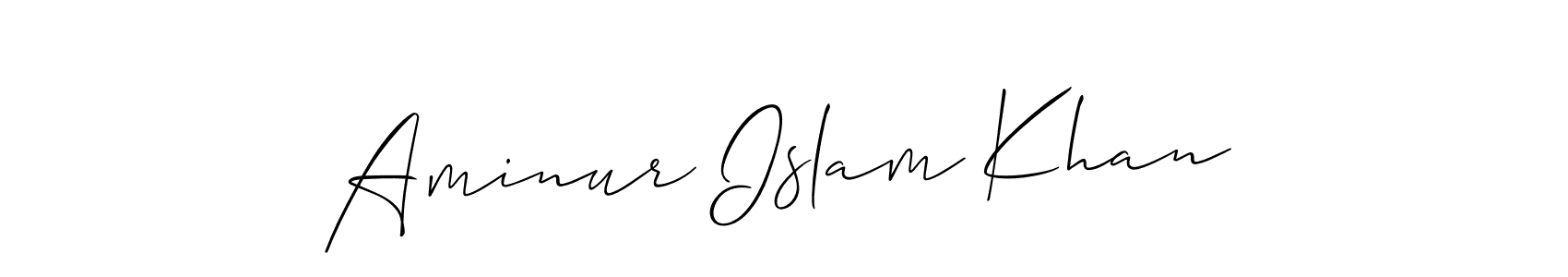 How to Draw Aminur Islam Khan signature style? Allison_Script is a latest design signature styles for name Aminur Islam Khan. Aminur Islam Khan signature style 2 images and pictures png