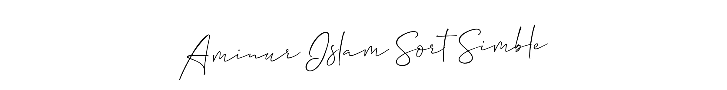 How to Draw Aminur Islam Sort Simble signature style? Allison_Script is a latest design signature styles for name Aminur Islam Sort Simble. Aminur Islam Sort Simble signature style 2 images and pictures png