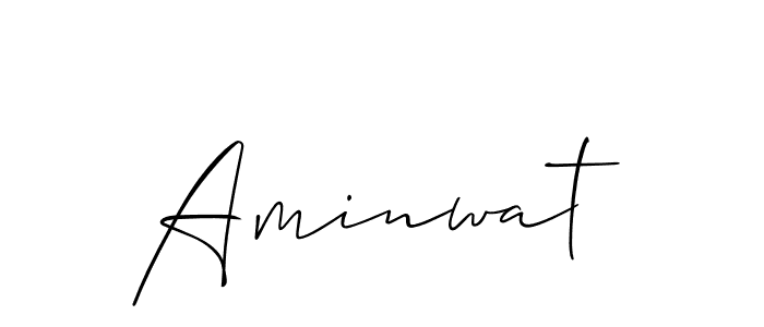 if you are searching for the best signature style for your name Aminwat. so please give up your signature search. here we have designed multiple signature styles  using Allison_Script. Aminwat signature style 2 images and pictures png