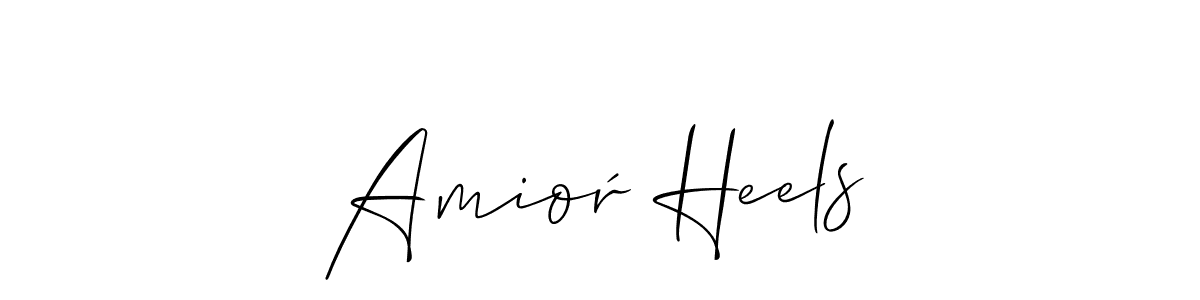 Similarly Allison_Script is the best handwritten signature design. Signature creator online .You can use it as an online autograph creator for name Amioŕ Heels. Amioŕ Heels signature style 2 images and pictures png