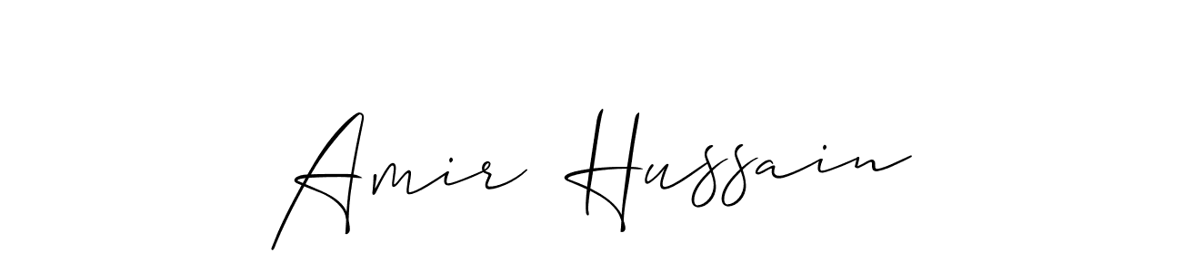 Also we have Amir  Hussain name is the best signature style. Create professional handwritten signature collection using Allison_Script autograph style. Amir  Hussain signature style 2 images and pictures png