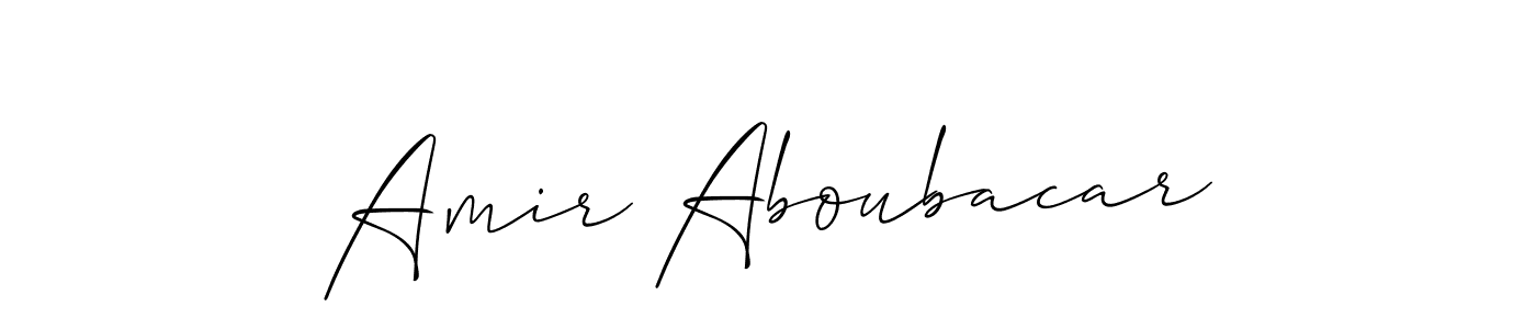 Similarly Allison_Script is the best handwritten signature design. Signature creator online .You can use it as an online autograph creator for name Amir Aboubacar. Amir Aboubacar signature style 2 images and pictures png