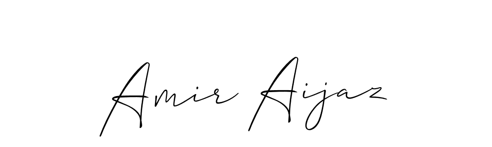 You can use this online signature creator to create a handwritten signature for the name Amir Aijaz. This is the best online autograph maker. Amir Aijaz signature style 2 images and pictures png