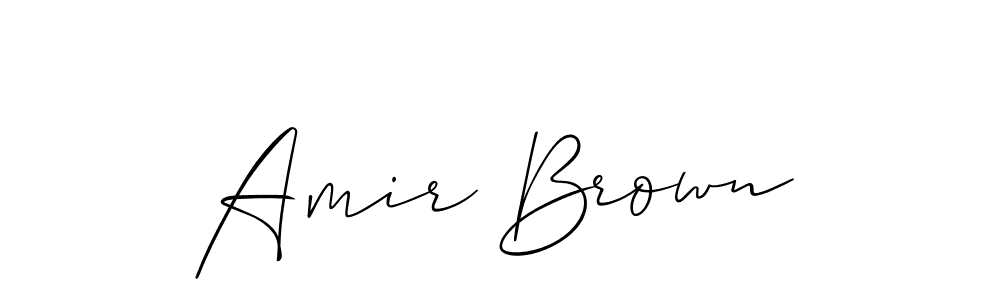 You should practise on your own different ways (Allison_Script) to write your name (Amir Brown) in signature. don't let someone else do it for you. Amir Brown signature style 2 images and pictures png