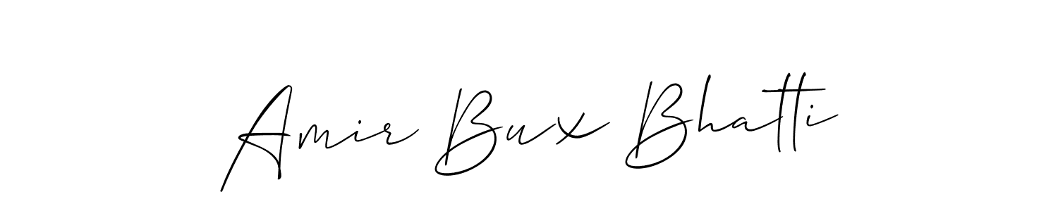 Similarly Allison_Script is the best handwritten signature design. Signature creator online .You can use it as an online autograph creator for name Amir Bux Bhatti. Amir Bux Bhatti signature style 2 images and pictures png