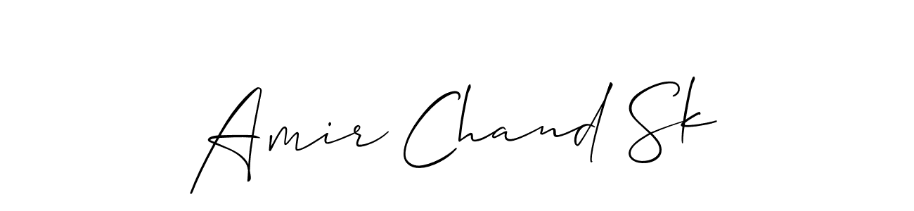 This is the best signature style for the Amir Chand Sk name. Also you like these signature font (Allison_Script). Mix name signature. Amir Chand Sk signature style 2 images and pictures png