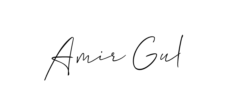 Make a beautiful signature design for name Amir Gul. With this signature (Allison_Script) style, you can create a handwritten signature for free. Amir Gul signature style 2 images and pictures png