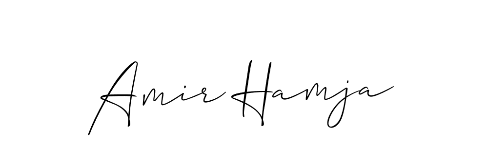 Amir Hamja stylish signature style. Best Handwritten Sign (Allison_Script) for my name. Handwritten Signature Collection Ideas for my name Amir Hamja. Amir Hamja signature style 2 images and pictures png