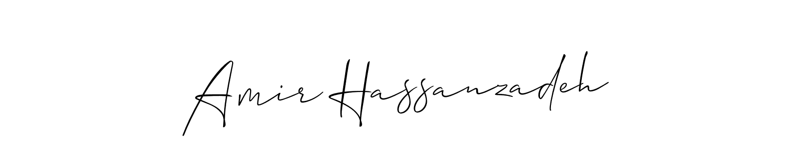 Amir Hassanzadeh stylish signature style. Best Handwritten Sign (Allison_Script) for my name. Handwritten Signature Collection Ideas for my name Amir Hassanzadeh. Amir Hassanzadeh signature style 2 images and pictures png