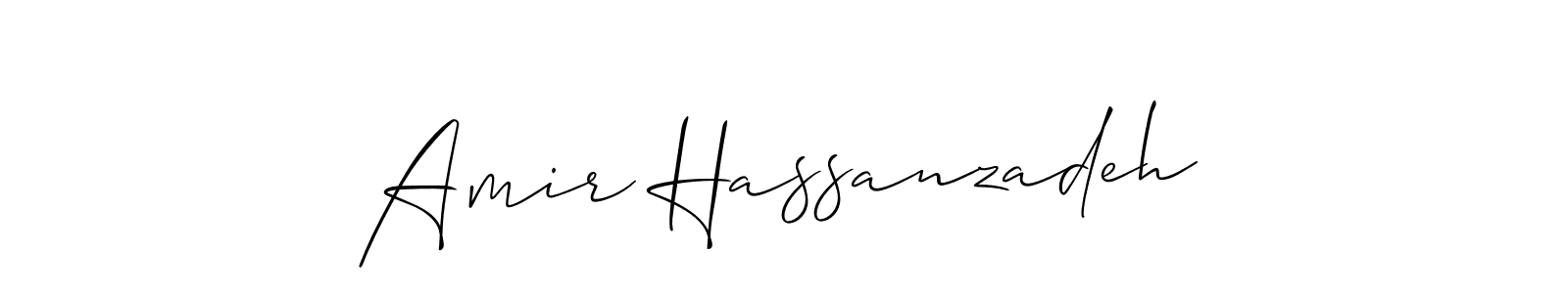 It looks lik you need a new signature style for name Amir Hassanzadeh. Design unique handwritten (Allison_Script) signature with our free signature maker in just a few clicks. Amir Hassanzadeh signature style 2 images and pictures png