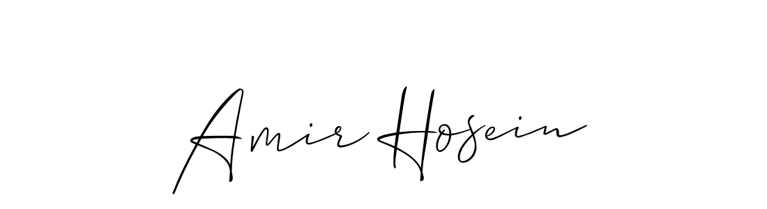 Design your own signature with our free online signature maker. With this signature software, you can create a handwritten (Allison_Script) signature for name Amir Hosein. Amir Hosein signature style 2 images and pictures png